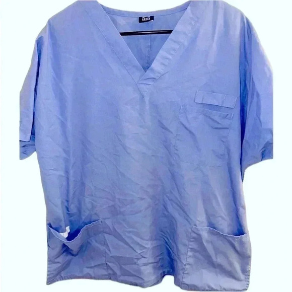 Blue Barco Scrub Top - Picture 1 of 4